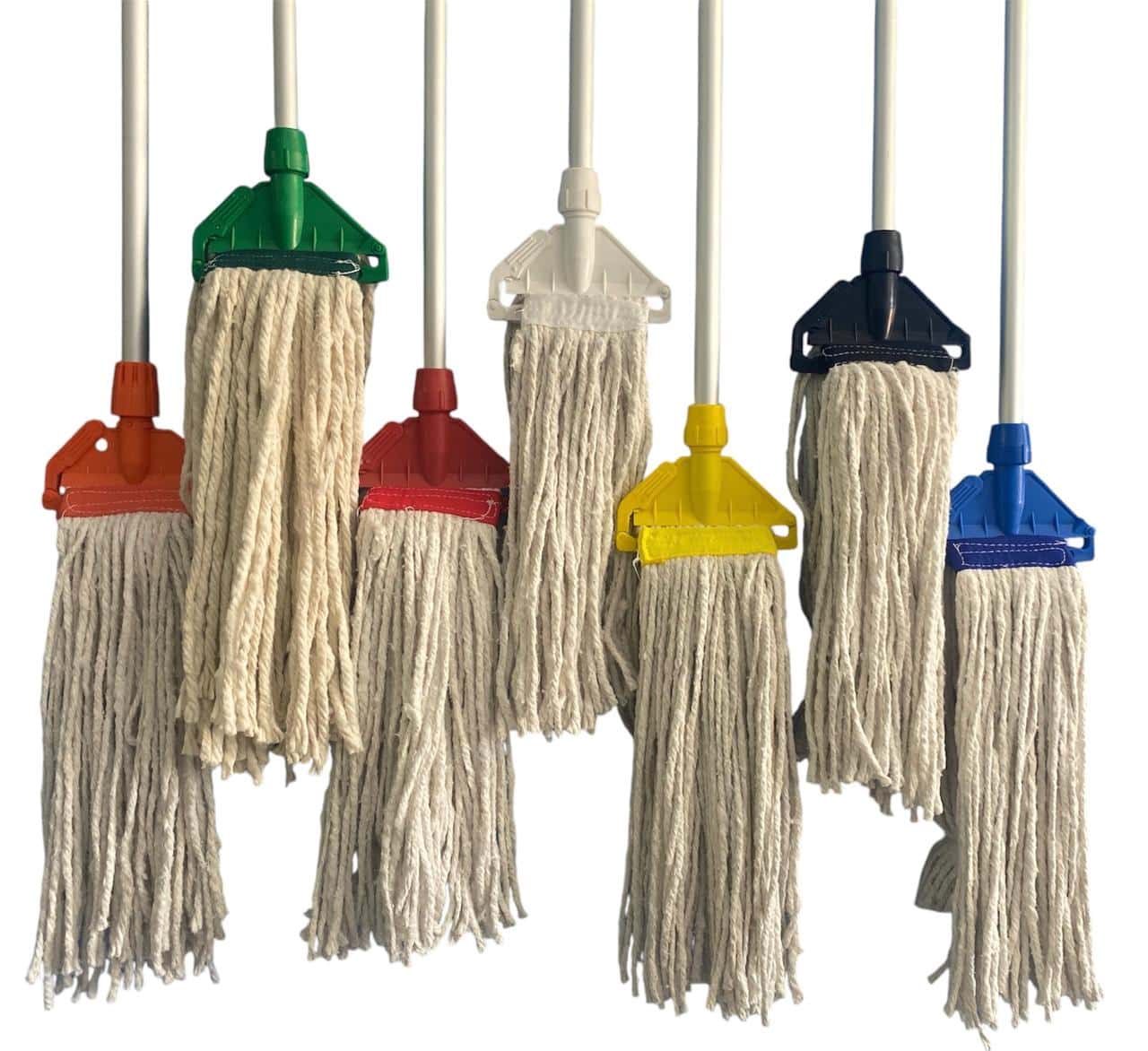 Hygiene Fan Mop with Cotton Head and Aluminum Handle