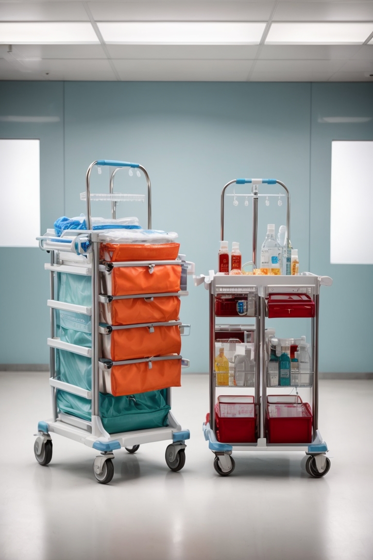 medicine distribution trolley