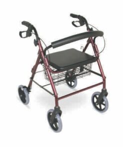Rollator 4 Wheel with 8? Wheels Solid Castor Aluminium Lite