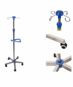 Mobile Dripstand Stainless steel 5 wheel base