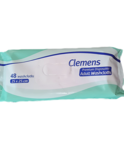 Clemens Adult Disposable Washcloths (12pkts/Case)