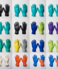 Examining gloves size M 7-8 UNIGLOVES "SELECT BLACK", Latex non sterile, powder free, pack of 100