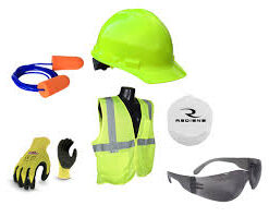 Navy / Lime Reflective trouser 65/35 cotton size 48