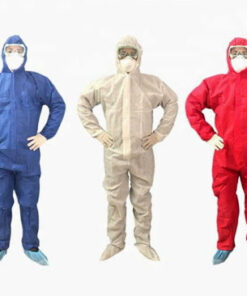 Hazmat suit reusable coverall- Red, Blue, black