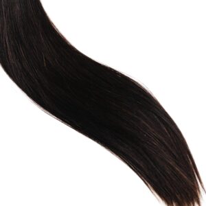 Alternative view of Tape in Hair Extensions - #1B Natural Black - 20inch