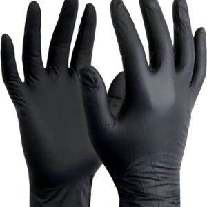 Nitrile Examination Gloves – Black (Powder-Free)