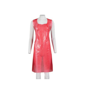 Plastic Apron 100’s 10 Microns Red