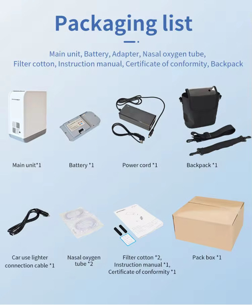 Freest-5D Portable Oxygen Concentrator 16-Cell | 5L Medical Grade O2 Machine for Home & Travel - Image 7