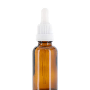 Amber Glass Bottle With Glass Dropper - 30ml