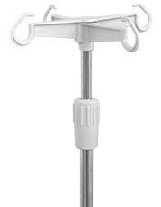 Alternative view of 3-Function Hospital Bed with Drip Pole