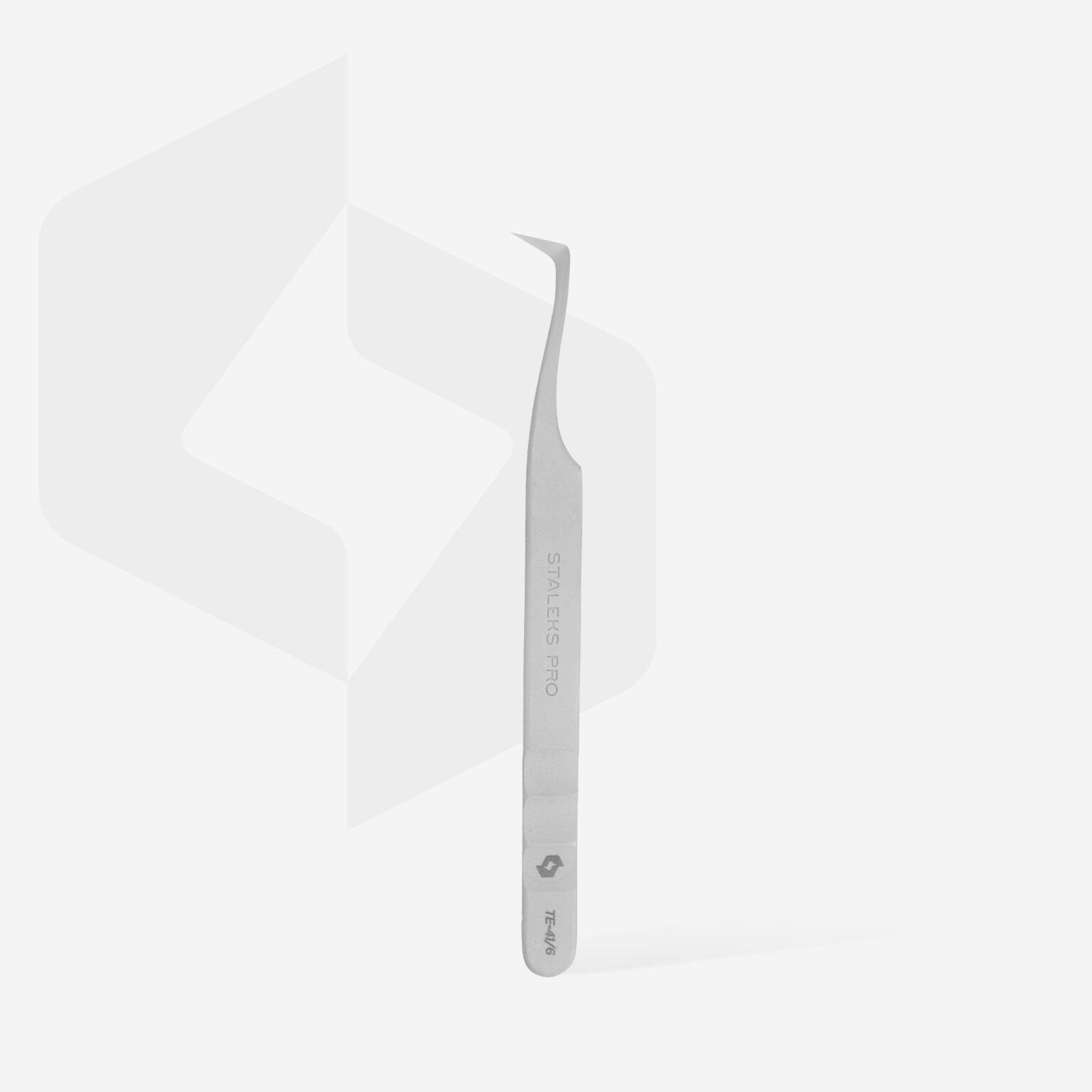 Staleks Professional eyelash tweezers EXPERT 41 TYPE 6 (L-shaped, 75?) - Image 3
