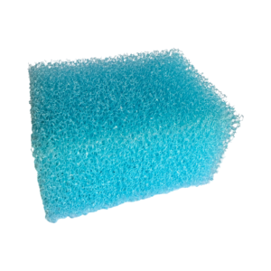 Blue exfoliating sponge