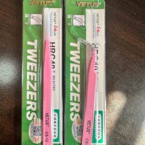 2x Pink Vetus tweezers DEMO
