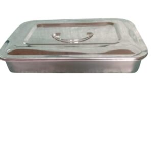 Stainless steel trays with lids