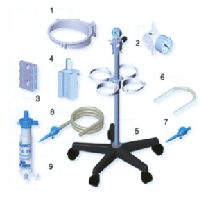 Flovac Surgical Suction Trolley – 4-Place