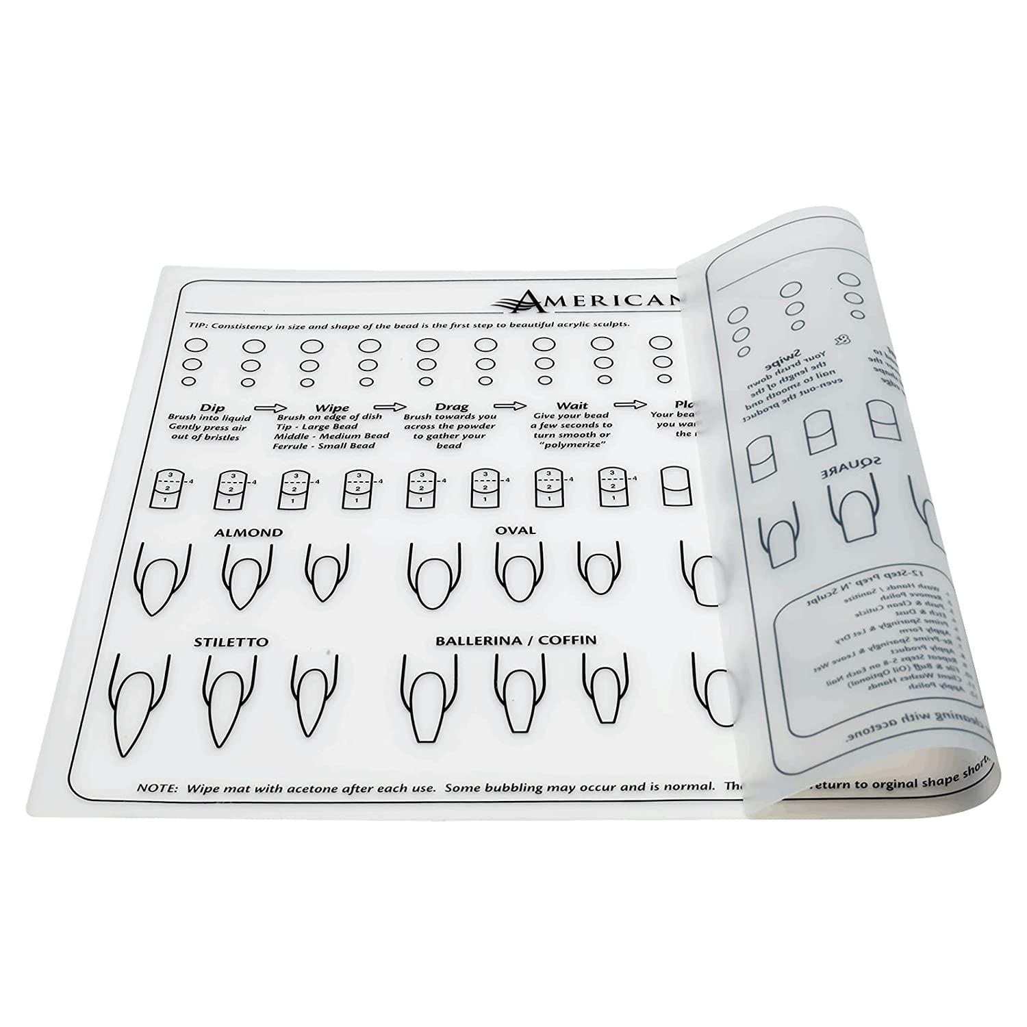 Acrylic Silicone Nail Training Mat