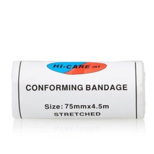 Conforming Bandage – 75mmx2.7m Hi-Care (4.5m) stretched/ 10’s