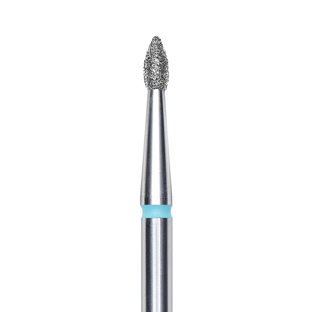 Staleks Diamond nail drill bit pointed bud blue EXPERT head diameter 1,8 mm / working part 4 mm