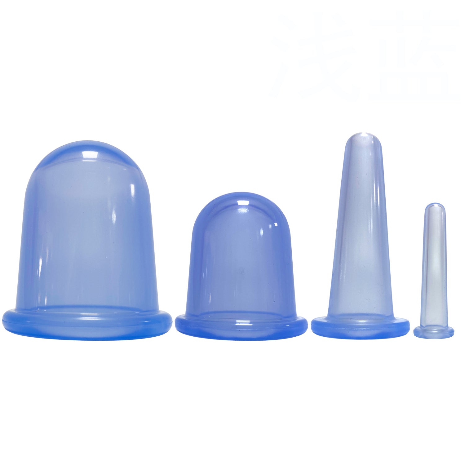 Alternative view of Silicone Cupping Set - 7pc BLUE
