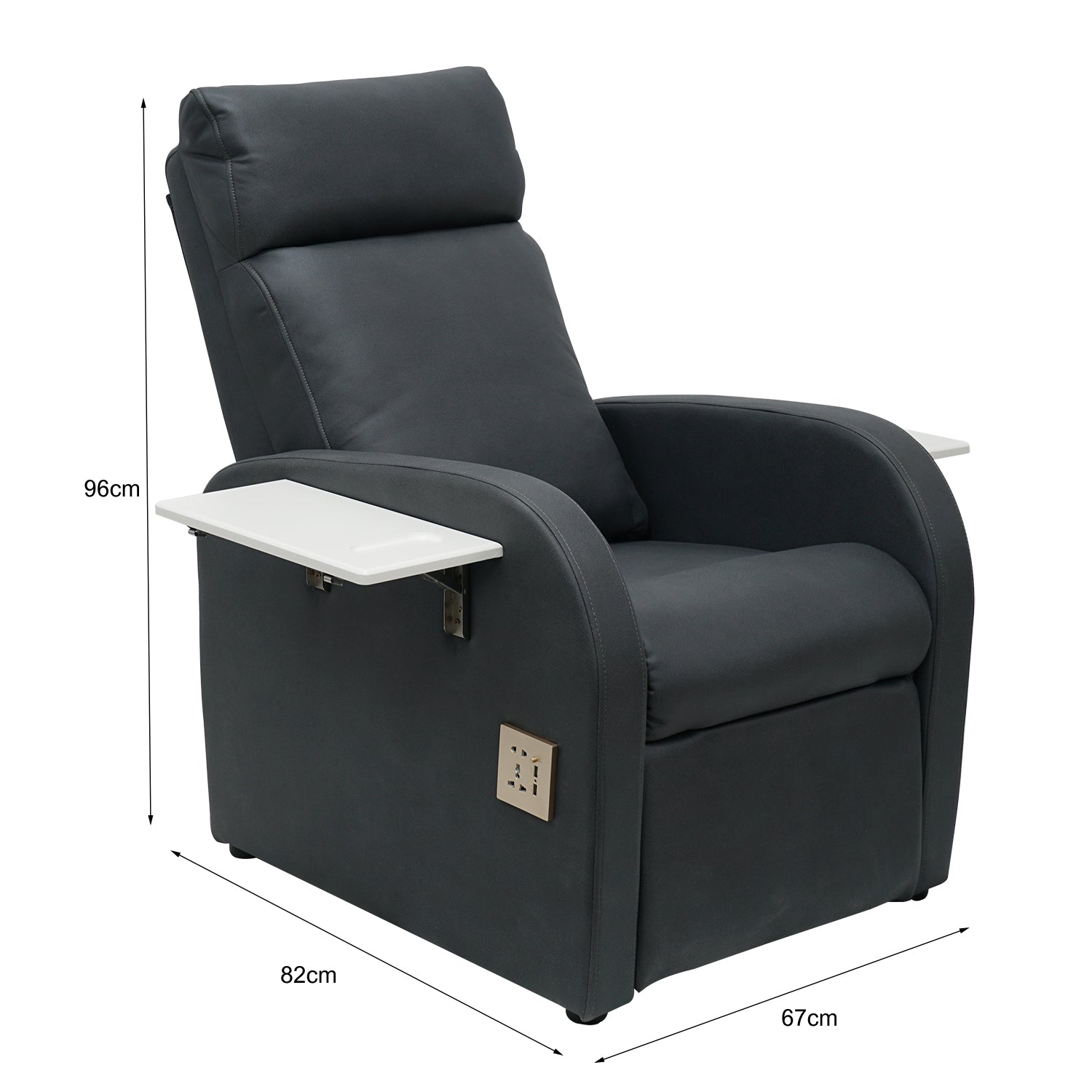 Luxe salon pedi couch - Light Pink - Image 2