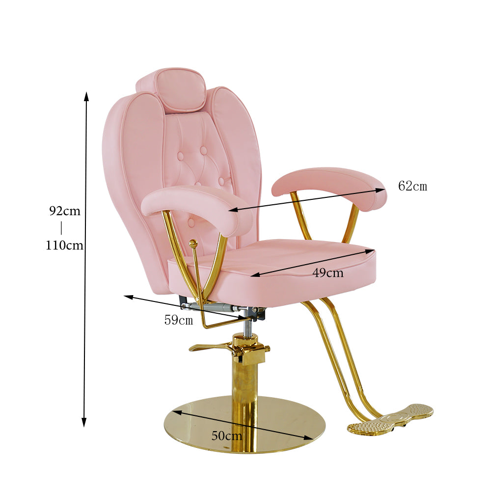 Alternative view of Goddess Stylist & Brow Chair - White & Gold
