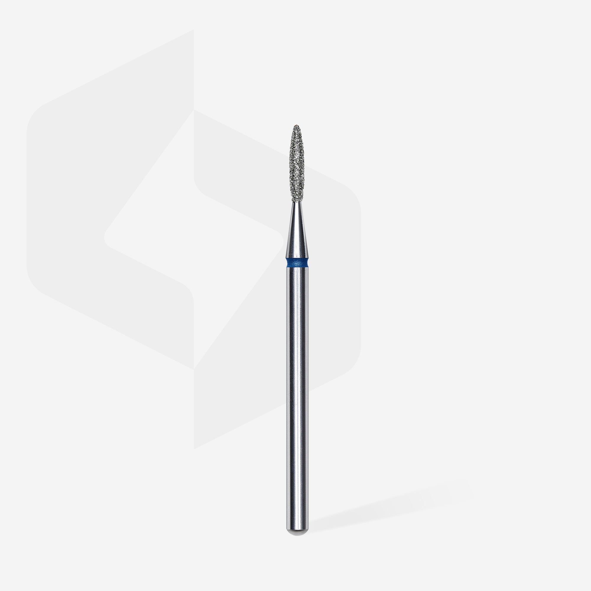 Alternative view of Staleks Diamond nail drill bit pointed flame blue EXPERT head diameter 1,6 mm / working part 8 mm