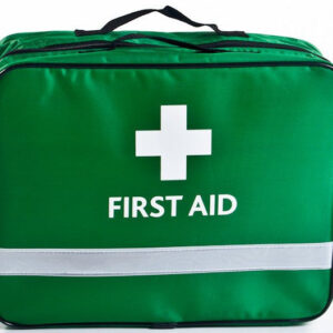 Schools and Clubs First Aid Kit in Green Bag with Removable Pouches