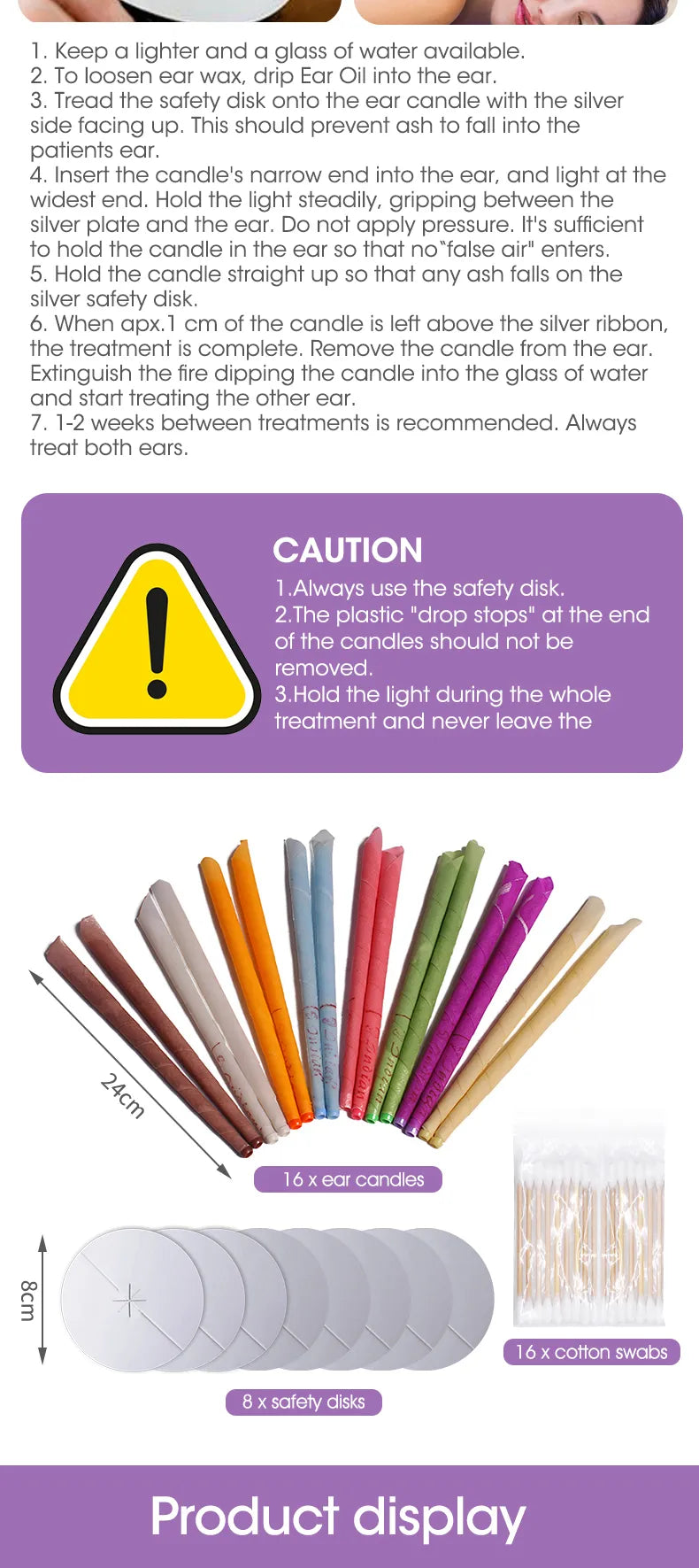 Ear candles 16pc set - Image 6