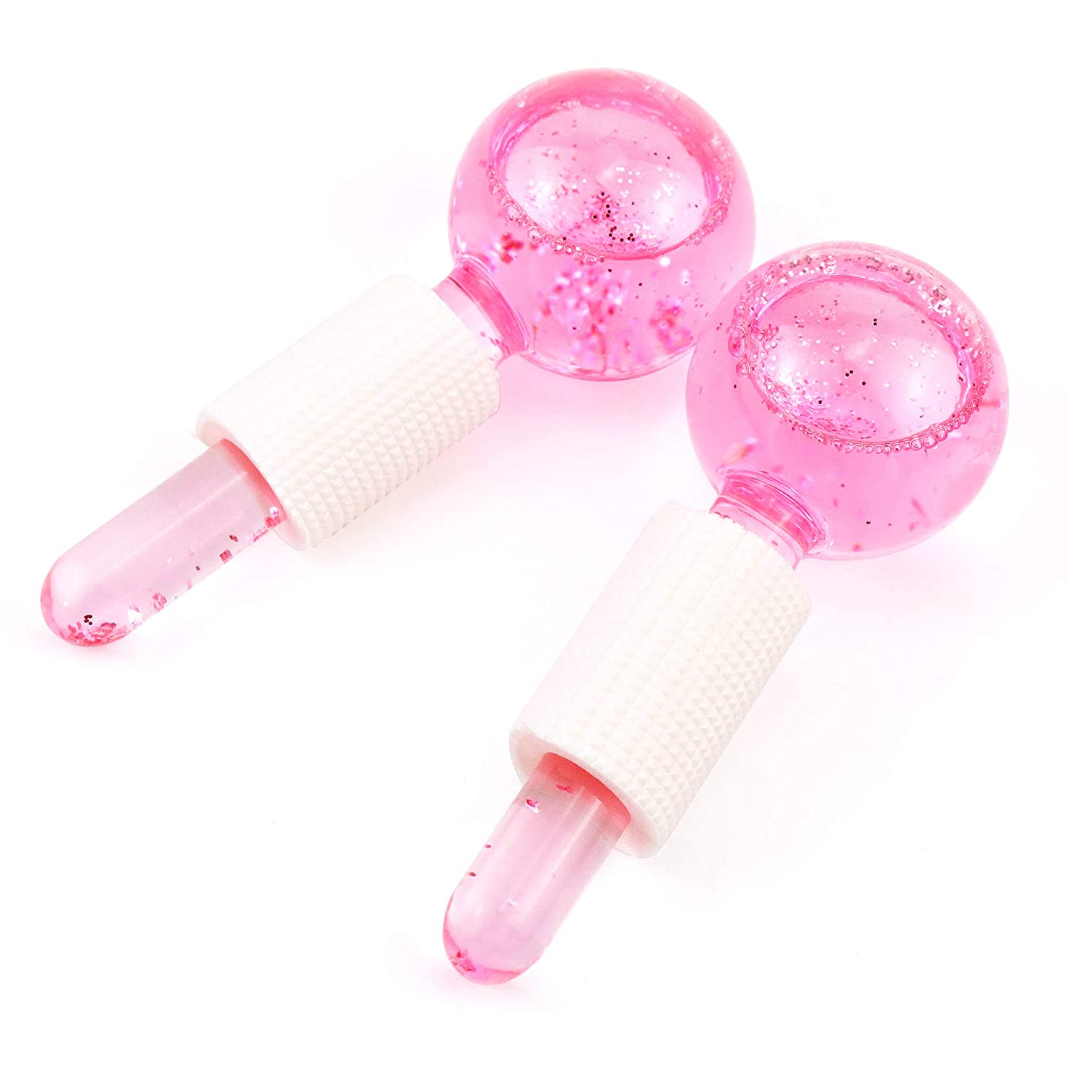 Pink Ice Globes - 2pc Set