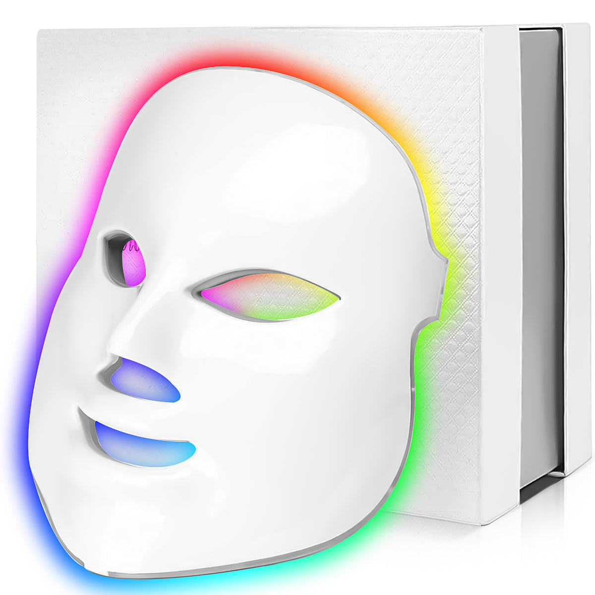 Alternative view of LED light therapy mask