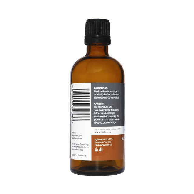 Alternative view of SOiL Macadamia Nut Oil 100ml