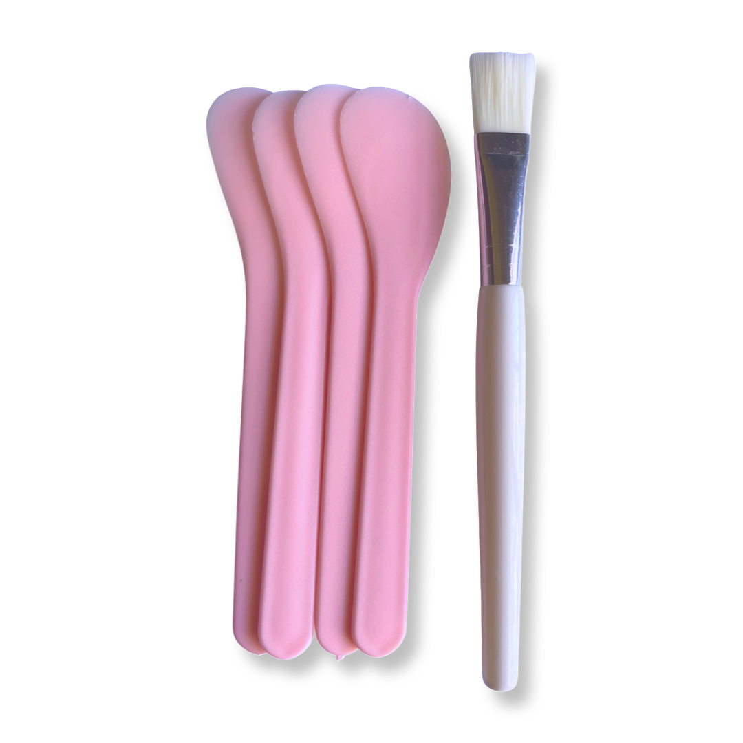 Mask Brush & Spatula Set  - Pink