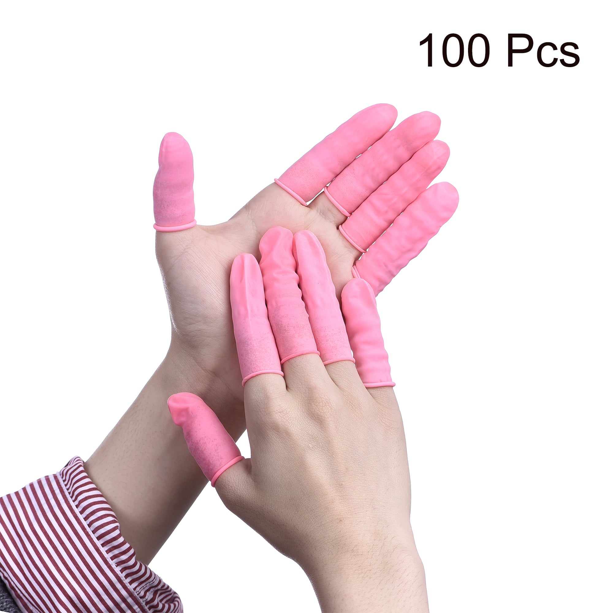 Finger Cots - PINK - 100pc - Image 5