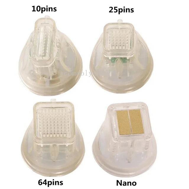 Alternative view of RF Microneedle heads