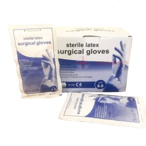 Alternative view of Sterile latex surgical gloves / 50 pairs/ size 6.5,7, 7.5, 8