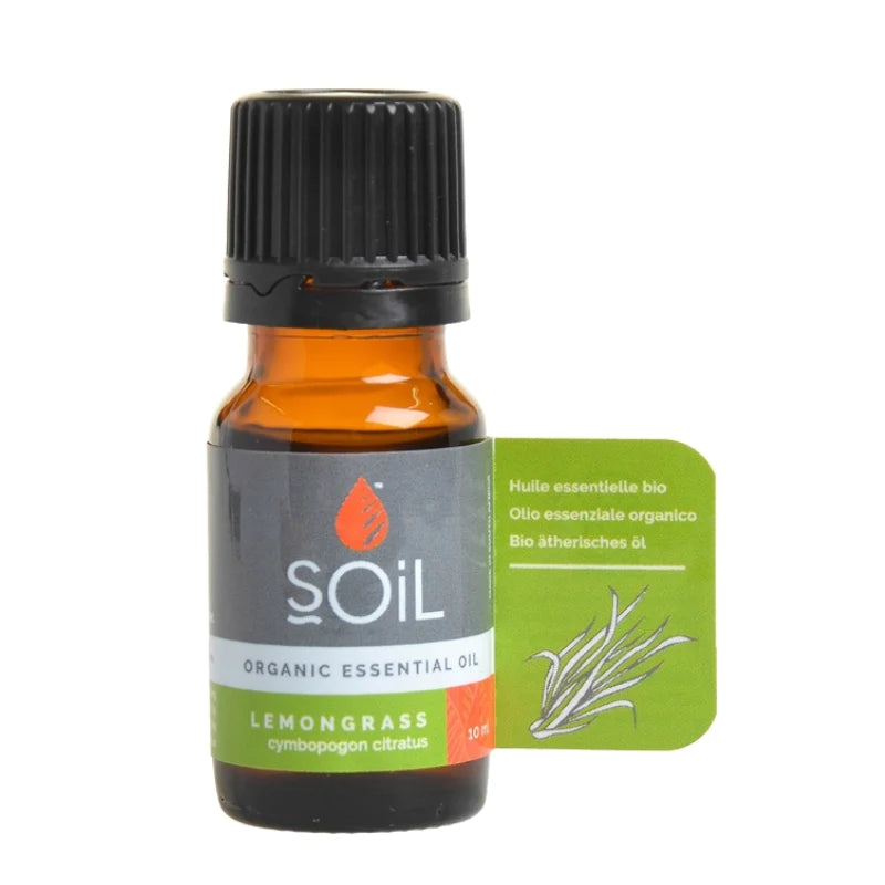 SOiL Organic Lemongrass Essential Oil 10ml or 30ml