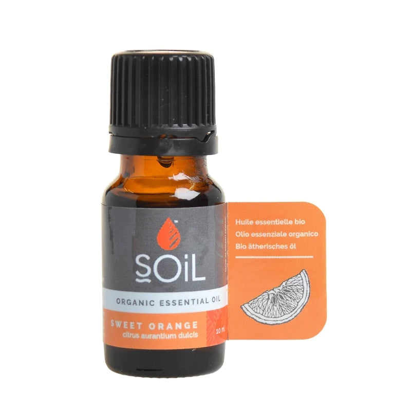 SOiL Organic Sweet Orange Essential Oil 10ml or 30ml