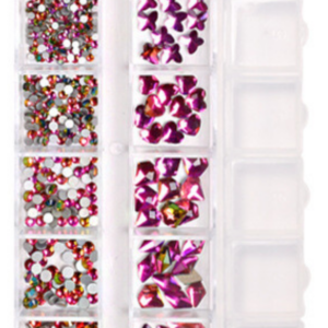 Rainbow Crystal 12 Grit Nail art Set