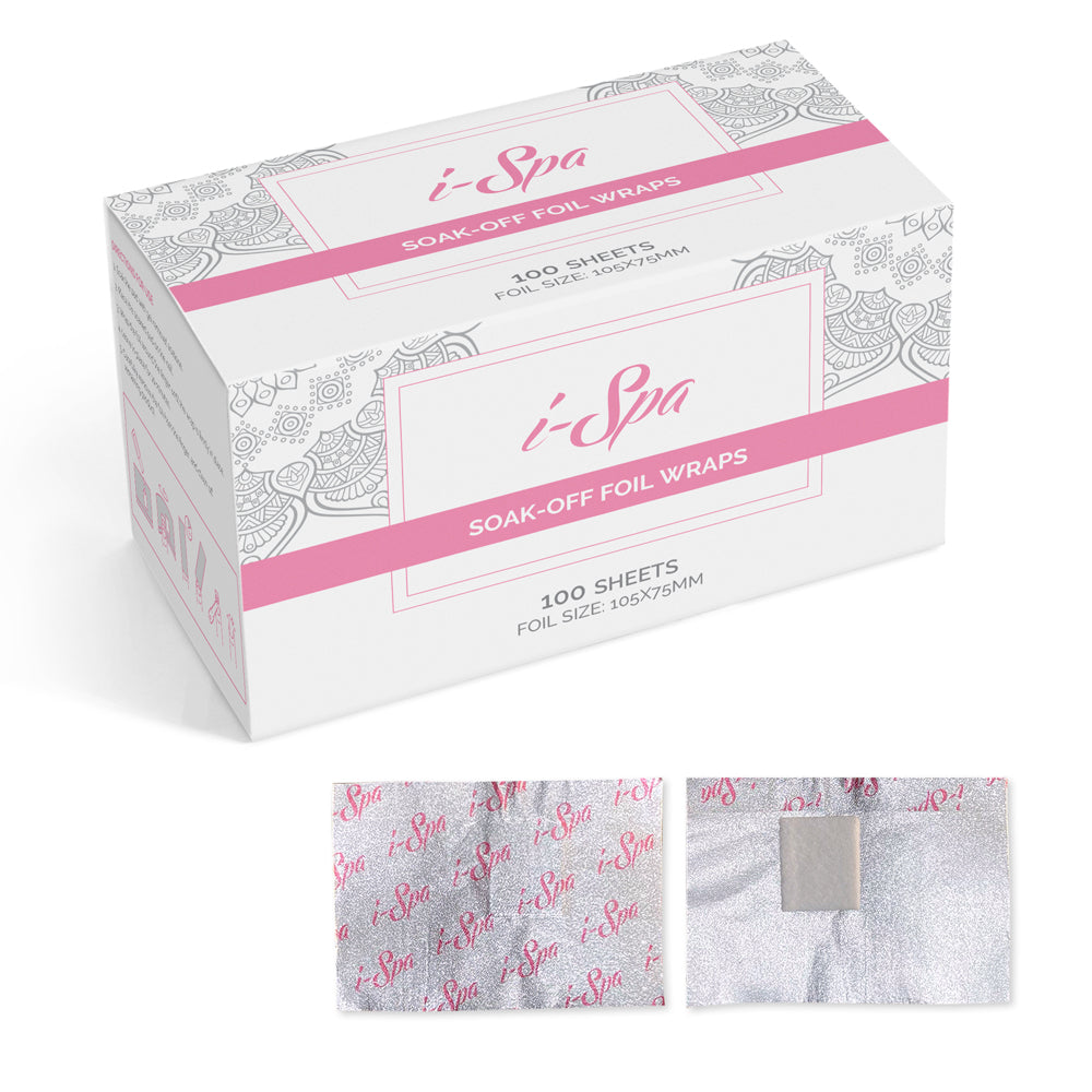 Soak-off Foil wraps - 100pc