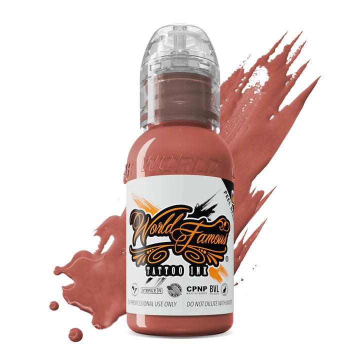 World Famous Tattoo Ink | Pink Ribbon Warm Peach 30ml