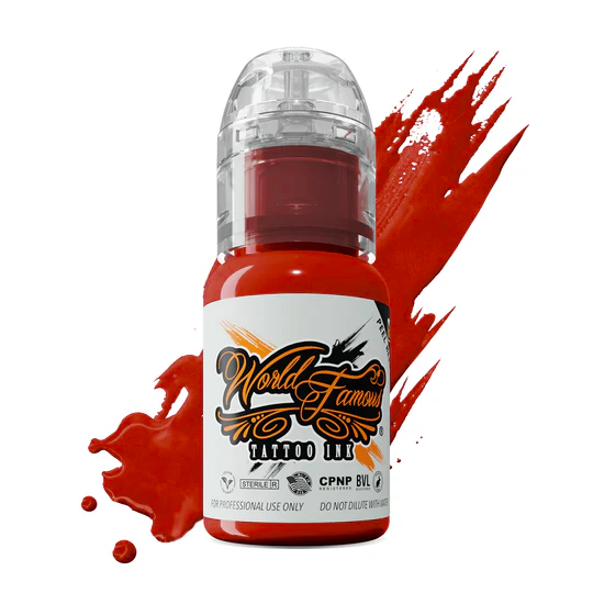 World Famous Tattoo Ink | Mayon Lava Red 15ml