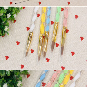 Alternative view of Acrylic 5pc brush set - Swirl Design