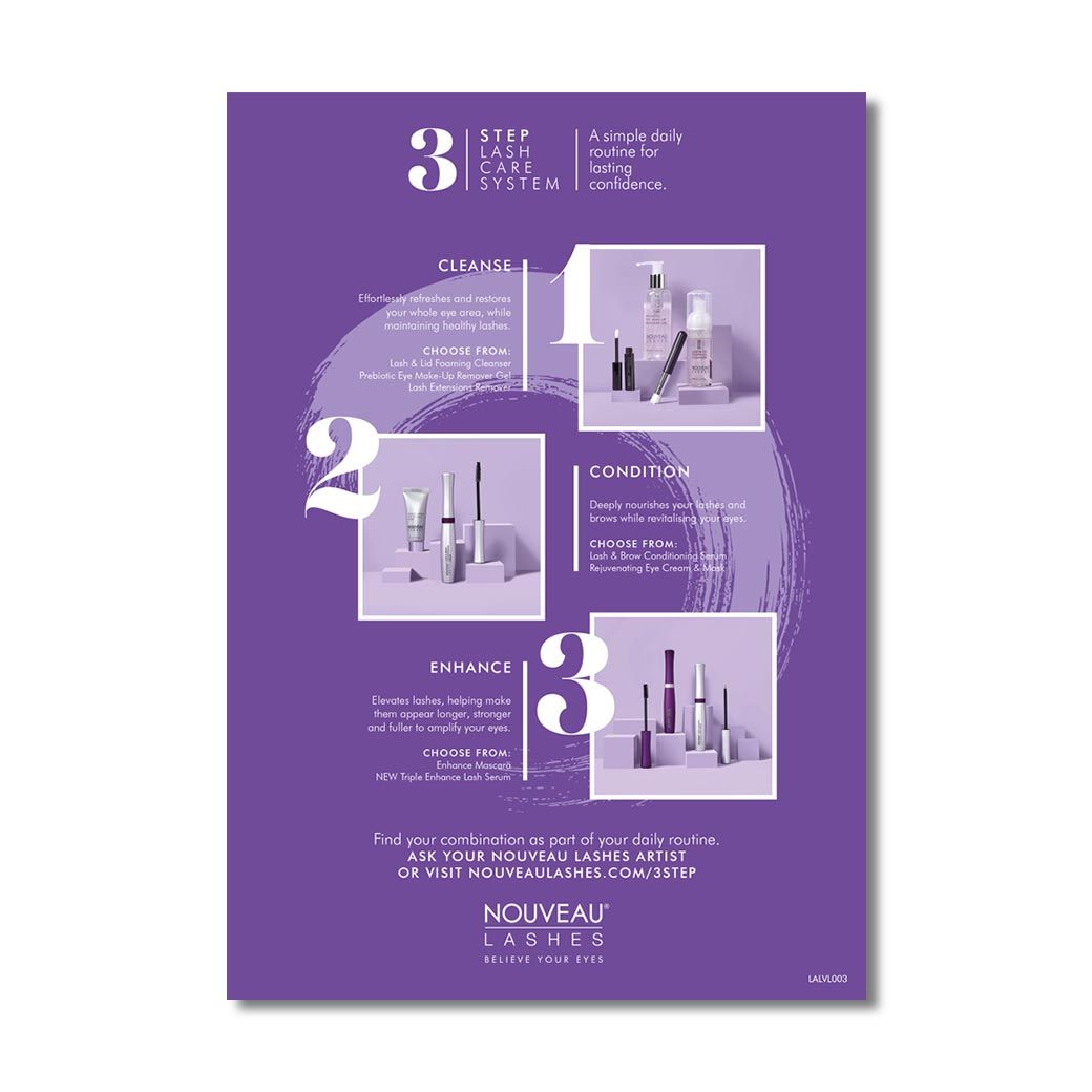 Alternative view of Nouveau Lashes - Extension Aftercare Cards