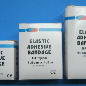Bandage Adhesive Elastic - 50mmx4.5m HC White EAB Heavy Sports Bandage