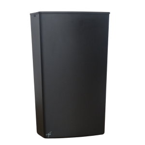 Ticra 27L Plastic Wall Bin - MATT BLACK PLASTIC