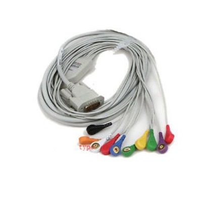 Alternative view of ECG Cable – 10 Lead – Button Type
