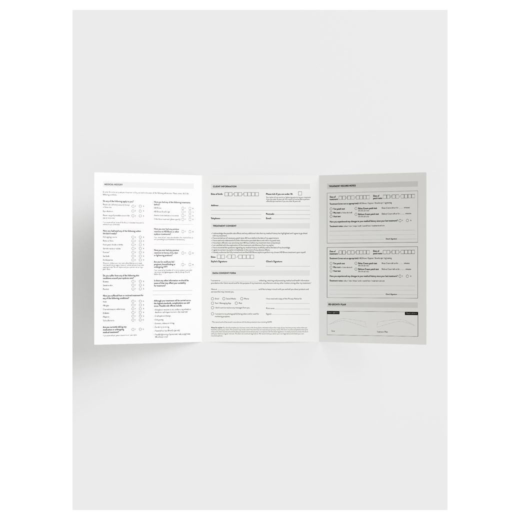 Alternative view of HD Brows Cient Record Cards