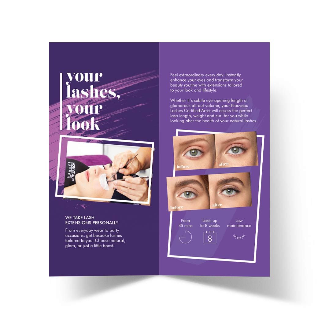Alternative view of Nouveau Lashes - Extension leaflets