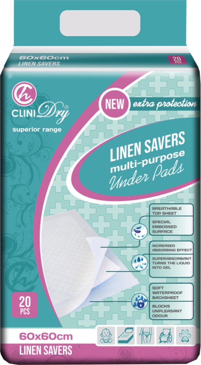 CliniHealth - Linen Savers 60×60 Pulp