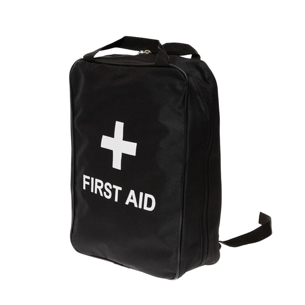 Regulation 3 First Aid Kit in Black Grab Bag With Back Straps